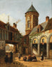 antiguo cuadro del castillo del cardenal de Granvelle 1517-1586 en Bruselas - Émile Pierre Joseph de Cauwer — vista de la obra