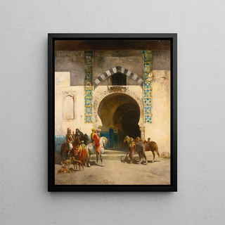 Emile Regnault de Maulmain - Dpart Pour La Chasse Au Faucon.webp