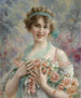 Girl with Roses Émile Vernon - Émile Vernon — artwork view