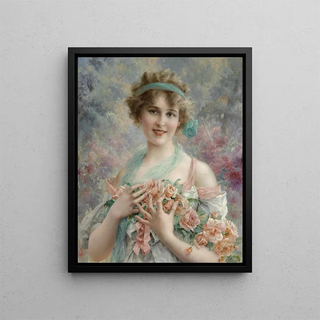 Emile Vernon - Fille Aux Roses Emile Vernon.webp