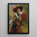 As beautiful as a rose - Émile Vernon — framed artwork on a wall