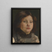 Retrato de un niño - Émile Vloors — cuadro enmarcado en la pared
