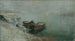 Barcas de pesca en la orilla del Danubio - Emilie Mediz-Pelikan — vista de la obra