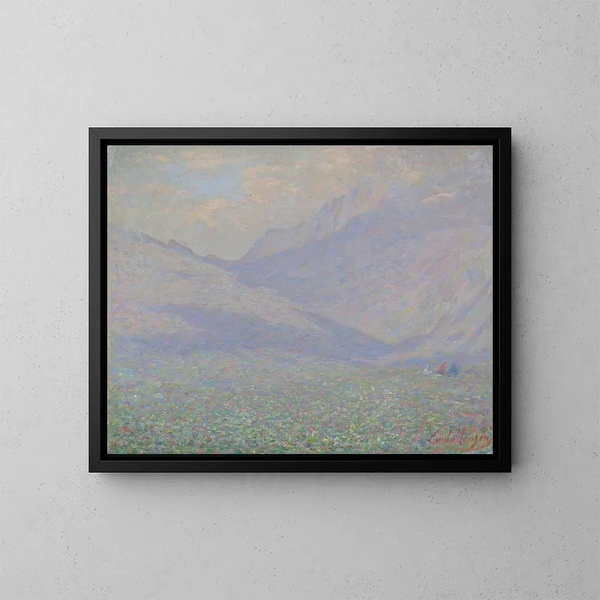 Paisaje en la Valteline - Emilio Longoni — cuadro enmarcado en la pared