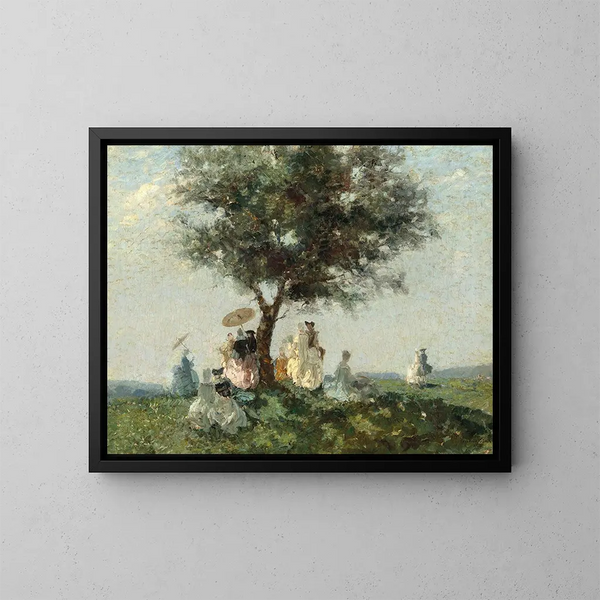 El Picnic - Emma Ciardi — cuadro enmarcado en la pared