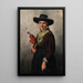 Young girl going to church - Emma Müller von Seehof — framed artwork on a wall