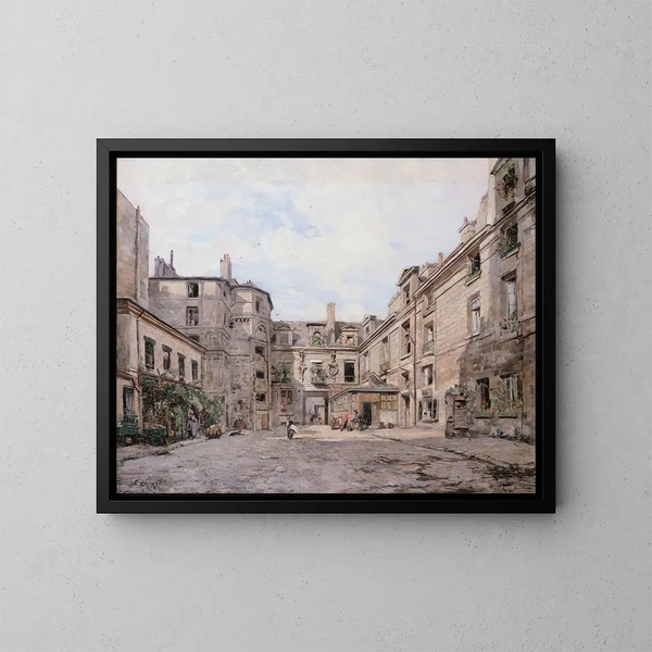 The Passage Charlemagne - Emmanuel Lansyer — framed artwork on a wall