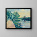 La Guinguette au bord de la Seine - Emmanuel de La Villon — framed artwork on a wall