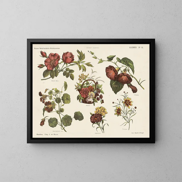 Flores - Emrik Binger — cuadro enmarcado en la pared