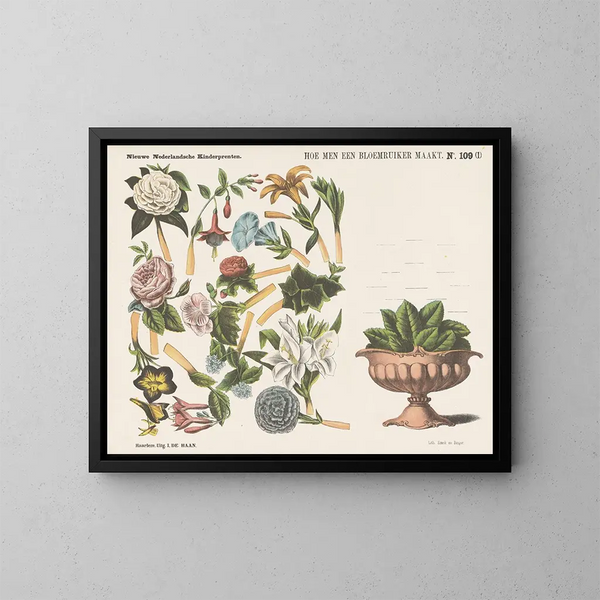 Cómo hacer un ramo de flores - Emrik Binger — cuadro enmarcado en la pared