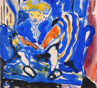 Enfant lisant - Henry Lyman Saen