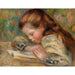 Reproduction of the painting Child Reading - Pierre-Auguste Renoir