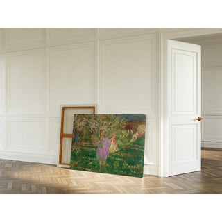 Enfants dans un verger fleuri - Henri Lebasque | Reproduction Tableau Décoration murale affiche copie