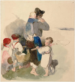 Enfants en route pour travailler dans les champs - Peter Fendi