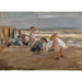 Reproducción del cuadro Niños jugando en la playa - Max Liebermann