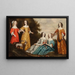 Retrato de grupo de cinco mujeres en un paisaje - Escuela inglesa — cuadro enmarcado en la pared