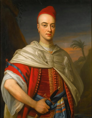 Enoch Seeman - Portrait Of A Gentleman In Moroccan Dress.webp
