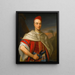 Retrato de un caballero con atuendo marroquí - Enoch Seeman — cuadro enmarcado en la pared
