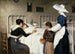 La Visita de la madre en el hospital - Enrique Paternina García Cid — vista de la obra