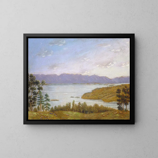 Estanque de Leverett - Erastus Salisbury Field — cuadro enmarcado en la pared