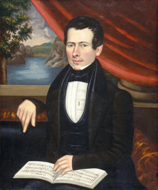 Erastus Salisbury Field - Man with a Tune Book Possibly Mr Cook.webp