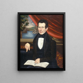 Erastus Salisbury Field - Man with a Tune Book Possibly Mr Cook.webp