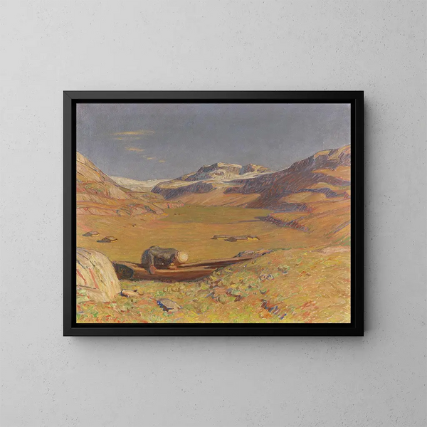 Otoño soleado - Erich Erler — cuadro enmarcado en la pared