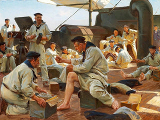 Un día de fiesta a bordo - Erik Henningsen — vista de la obra