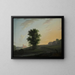 Paisaje de la tarde cerca de Gentofte, al norte de Copenhague - Erik Pauelsen — cuadro enmarcado en la pared