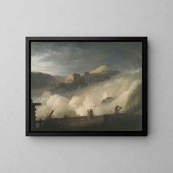 La caída de agua de Sarpfossen en Noruega - Erik Pauelsen — cuadro enmarcado en la pared