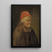 Old woman - Erik Sparre — framed artwork on a wall