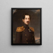 Oscar Ier, rey de Suecia y Noruega 1844-1859 - Erik Wahlbergson — cuadro enmarcado en la pared