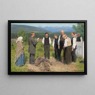 Erik Werenskiold - Peasant Burial.webp