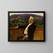 Portrait of the poet Bjørnstjerne Bjørnson - Erik Werenskiold — framed artwork on a wall