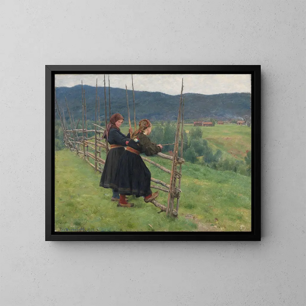 Septiembre - Erik Werenskiold — cuadro enmarcado en la pared