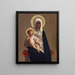 Virgen de la Liberación - Ernest Hébert — cuadro enmarcado en la pared