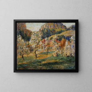 Mayo en las montañas - Ernest Lawson — cuadro enmarcado en la pared