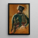 Caballero - Ernest Meissonier — cuadro enmarcado en la pared