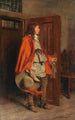 Hombre con abrigo rojo - Ernest Meissonier — vista de la obra