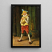 Polichinelle - Ernest Meissonier — cuadro enmarcado en la pared