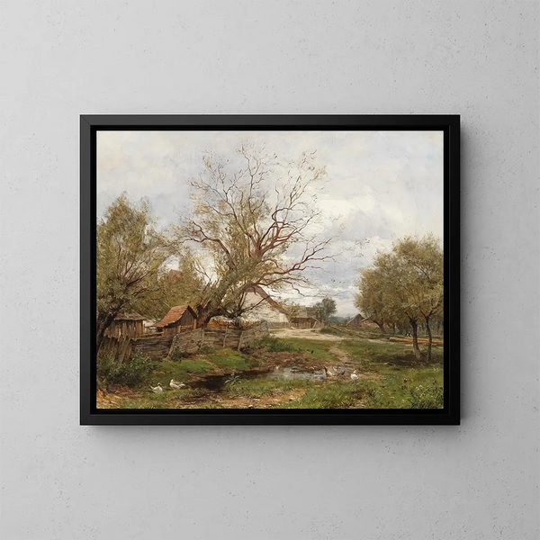 Idylle - Ernestine von Kirchsberg — framed artwork on a wall