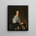 Retrato de Maria Theresia Freiin von Jakomini - Ernst Christian Moser — cuadro enmarcado en la pared