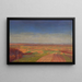 Marchfeld painting from Bisamberg - Ernst Eck — framed artwork on a wall