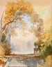 Parque otoñal con escalera - Ernst Erwin Oehme — vista de la obra