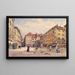 La plaza de los judíos en Viena - Ernst Graner — cuadro enmarcado en la pared