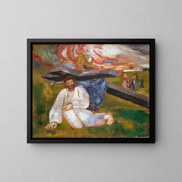 Cristo - Ernst Josephson — cuadro enmarcado en la pared