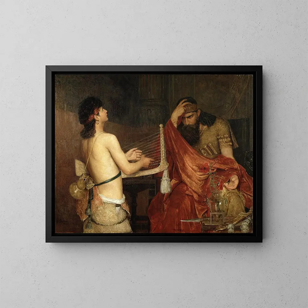 David y Saúl - Ernst Josephson — cuadro enmarcado en la pared