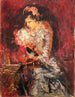 Croquis de la Dama con ramo - Ernst Josephson — vista de la obra
