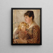 Mother and child L'épouse et la fille de l'artiste Allan Sterlind - Ernst Josephson — framed artwork on a wall