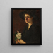 Retrato de Mlle Genet - Ernst Josephson — cuadro enmarcado en la pared